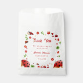 Cute Garden little ladybug baby shower Invitation Geschenktütchen (Vorderseite)