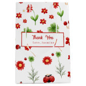 Cute Garden little ladybug baby shower Mittlere Geschenktüte (Vorderseite)