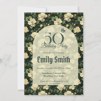 Cute Gardenias Fantasy Beach Party Einladung