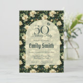 Cute Gardenias Fantasy Beach Party Einladung (Stehend Vorderseite)