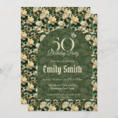 Cute Gardenias Luxury Her Birthday Einladung (Vorne/Hinten)