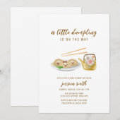 Cute Gender Neutral Asian Dumpling Baby Shower  Einladung (Vorne/Hinten)