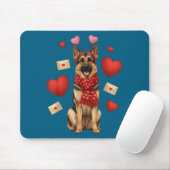 Cute German Shepherd Valentine’s Day Dog Mom - Ger Mousepad (Mit Mouse)