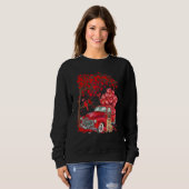 Cute German Shepherd Valentine Tree - Dogs Hearts Sweatshirt (Vorne ganz)