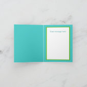 Cute get well soon turtle add message  karte (Innenseite)