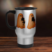 Cute Ghost and Black Cat Halloween Mug Reisebecher