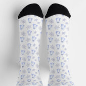 Cute Ghost and Spiderweb Halloween Socken (Oben)