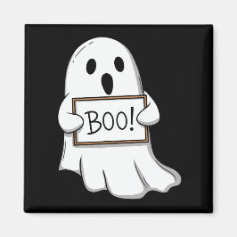 Cute Ghost BOO Sign Pin Button Magnet