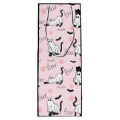 Cute Ghost Cats Halloween Geschenktüte Für Weinflaschen (Rückseite)