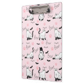 Cute Ghost Cats Halloween Klemmbrett (Links)