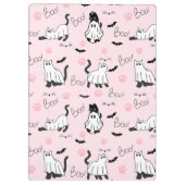 Cute Ghost Cats Halloween Klemmbrett (Rückseite)