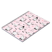 Cute Ghost Cats Halloween Notizblock (Linke Seite)