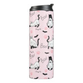 Cute Ghost Cats Halloween Thermosbecher (Nach links gedreht)