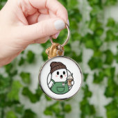 Cute Ghost Coffee Keychain Schlüsselanhänger (Hand)