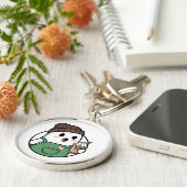 Cute Ghost Coffee Keychain Schlüsselanhänger (Seite)