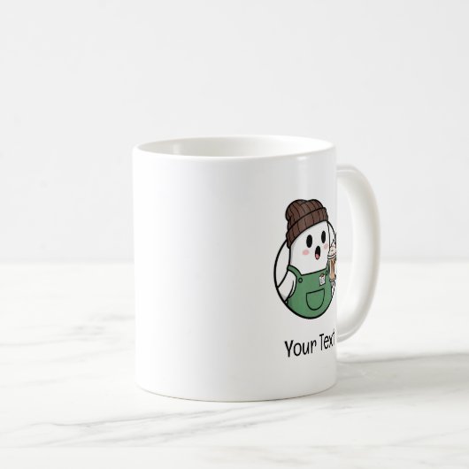 Cute Ghost Coffee Mug Kaffeetasse (VorderseiteRechts)