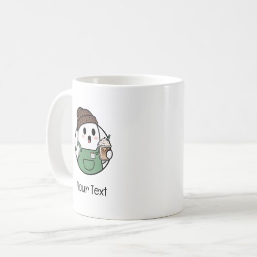 Cute Ghost Coffee Mug Kaffeetasse (Vorderseite Links)