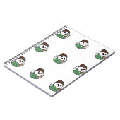 Cute Ghost Coffee Notebook Notizblock (Linke Seite)