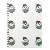 Cute Ghost Coffee Notebook Notizblock (Vorderseite)
