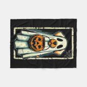 Cute Ghost Dog Men Women Kids Halloween Funny Ghos Fleecedecke (Vorderseite (Horizontal))