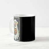 Cute Ghost Dog Men Women Kids Halloween Funny Ghos Kaffeetasse (Vorderseite Links)