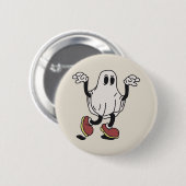 Cute ghost enjoying button (Vorne & Hinten)