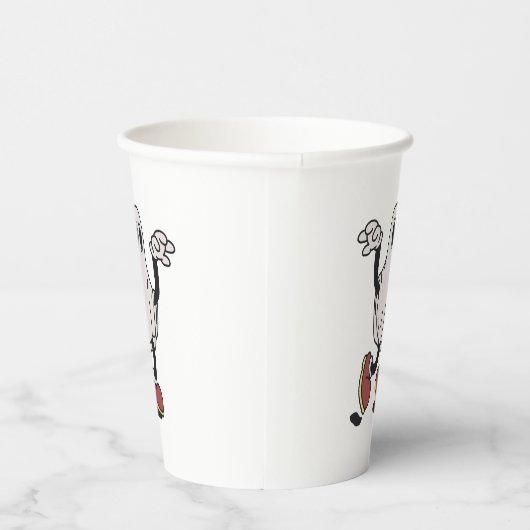 Cute ghost enjoying pappbecher (Rechts)