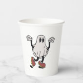 Cute ghost enjoying pappbecher (Vorderseite)