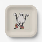 Cute ghost enjoying pappteller (Vorderseite)