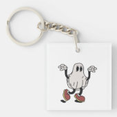 Cute ghost enjoying schlüsselanhänger (Vorderseite)