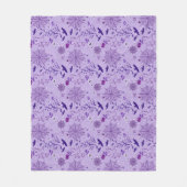 Cute ghost Halloween Elegant purple Fleecedecke (Vorderseite)