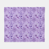 Cute ghost Halloween Elegant purple Fleecedecke (Vorderseite (Horizontal))