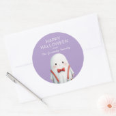 Cute Ghost Halloween Favor Runder Aufkleber (Umschlag)