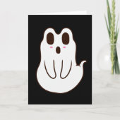 Cute Ghost Halloween Frog Karte (Vorderseite)