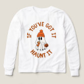 Cute Ghost Halloween Tote with Pumpkin Spice Vibes (Design Vorderseite)