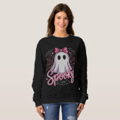 Cute Ghost Halloween Women Aesthetic Pastel Kawaii Sweatshirt (Vorne ganz)