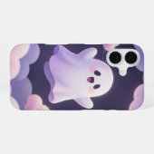 Cute Ghost in Pastel Clouds Phone Case iPhone 16 Hülle (Rückseite (Horizontal))