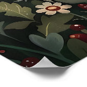 Cute Ghost In Strawberry Meadow Print, Ghost Poster (Ecke)