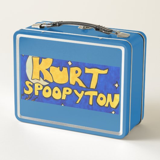 Cute Ghost Kurt Spoopyton Metal Lunchbox (Rückseite)