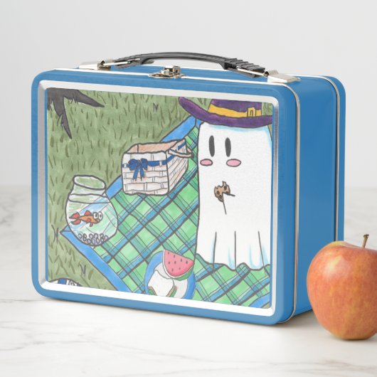 Cute Ghost Kurt Spoopyton Metal Lunchbox (Beispiel)