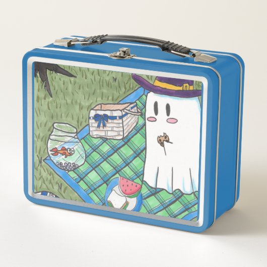 Cute Ghost Kurt Spoopyton Metal Lunchbox (Vorderseite)