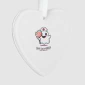 Cute Ghost Nurse Boo Boo Crew Halloween Classic T- Ornament (Vorderseite)