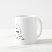 Cute Ghost Nurse Halloween Hand drawn Hospital Sta Kaffeetasse (VorderseiteRechts)