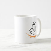 Cute ghost on skateboard kaffeetasse (VorderseiteRechts)