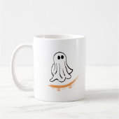 Cute ghost on skateboard kaffeetasse (Links)