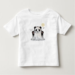 Cute Ghost Panda Under the Moon Kleinkind T-shirt