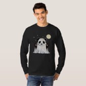 Cute Ghost Panda Under the Moon T-Shirt (Vorne ganz)