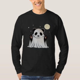 Cute Ghost Panda Under the Moon T-Shirt