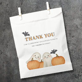 Cute Ghost Pumpkin Halloween Thank You  Geschenktütchen