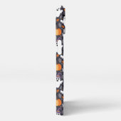 Cute Ghost Pumpkin Pattern – Happy Halloween iPhone Hülle (Rechte Seite)